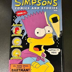 Simpsons Comics and Stories #1 Bartman comic book. COMES WITH POSTER